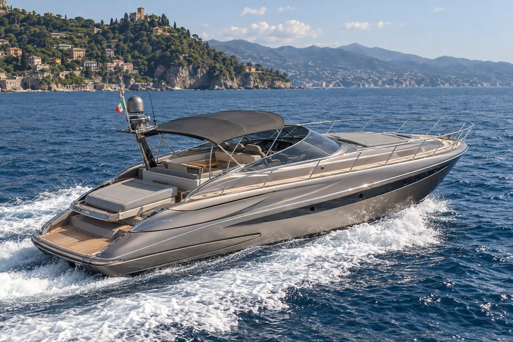 Riva Rivale 52 sulla costa di Portofino