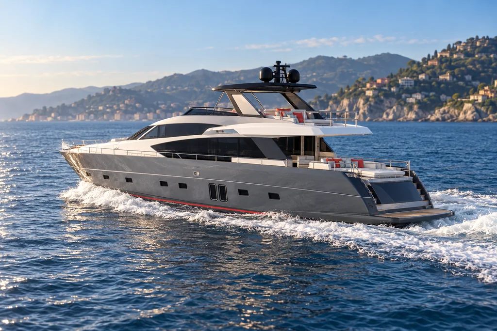 Sanlorenzo SL86 on the Portofino coast